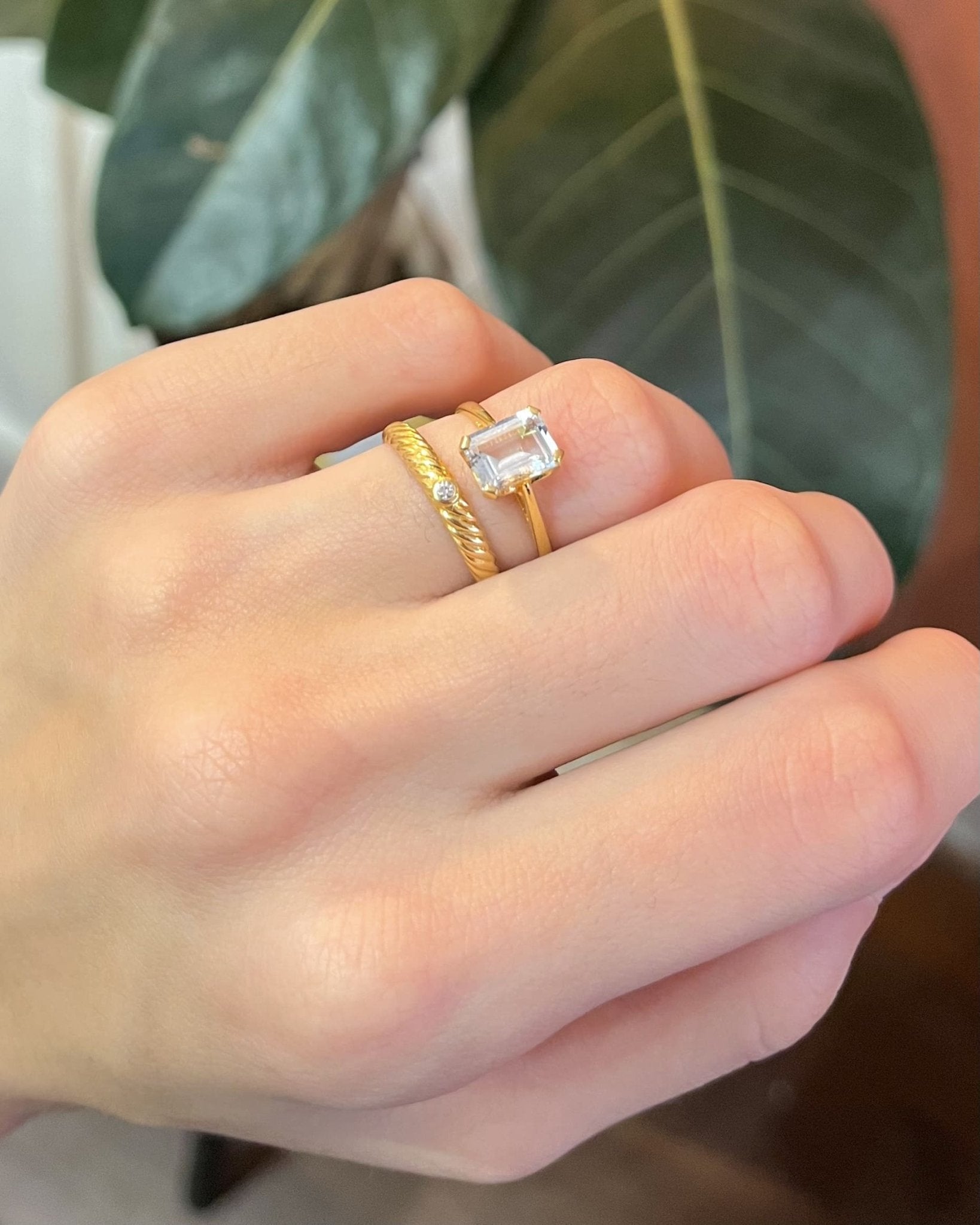 Bague Cocktail Aigue - Marine 1.50 Carat "Gloria" - Elliade Paris