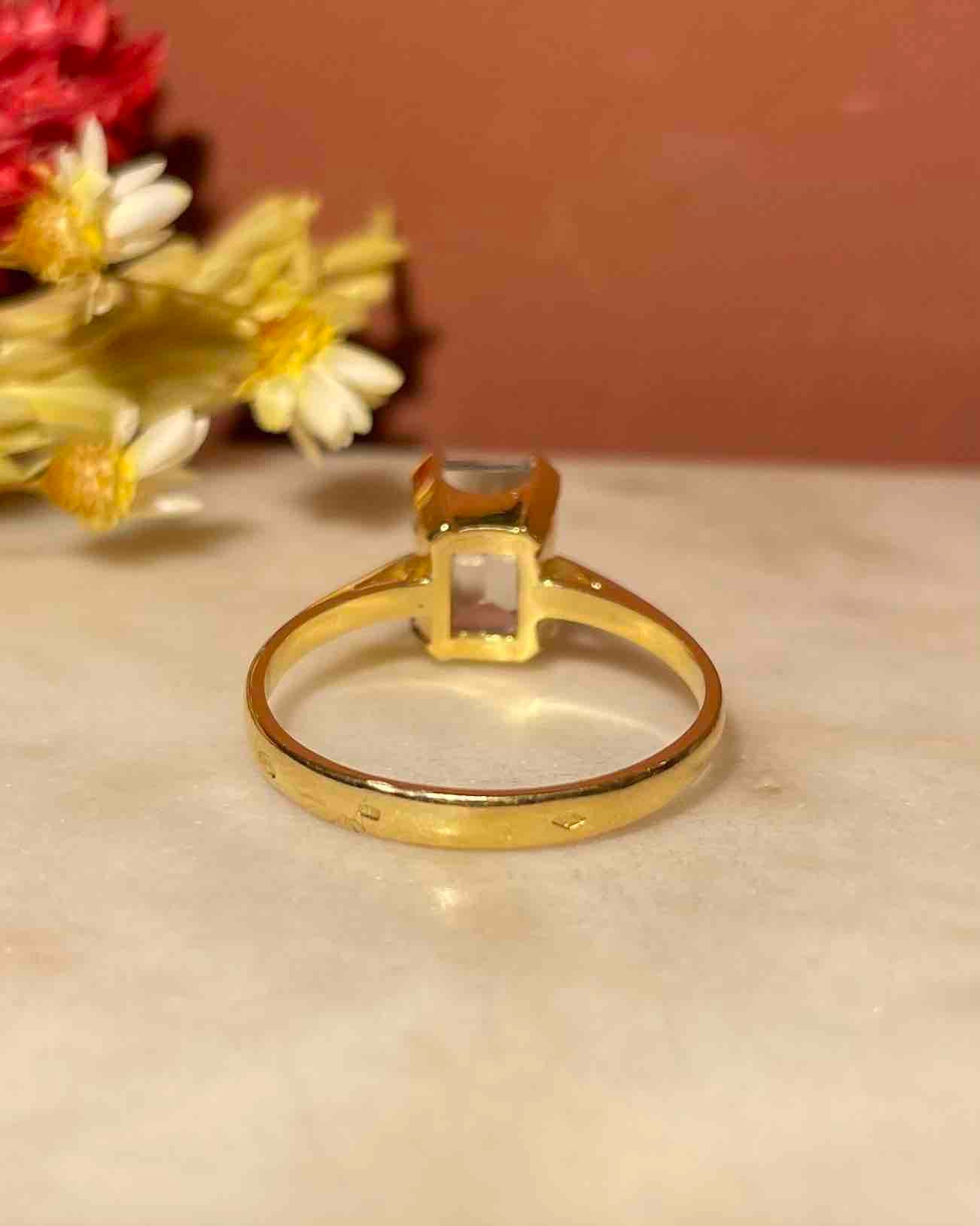 Bague Cocktail Aigue - Marine 1.50 Carat &quot;Gloria&quot; - Elliade Paris