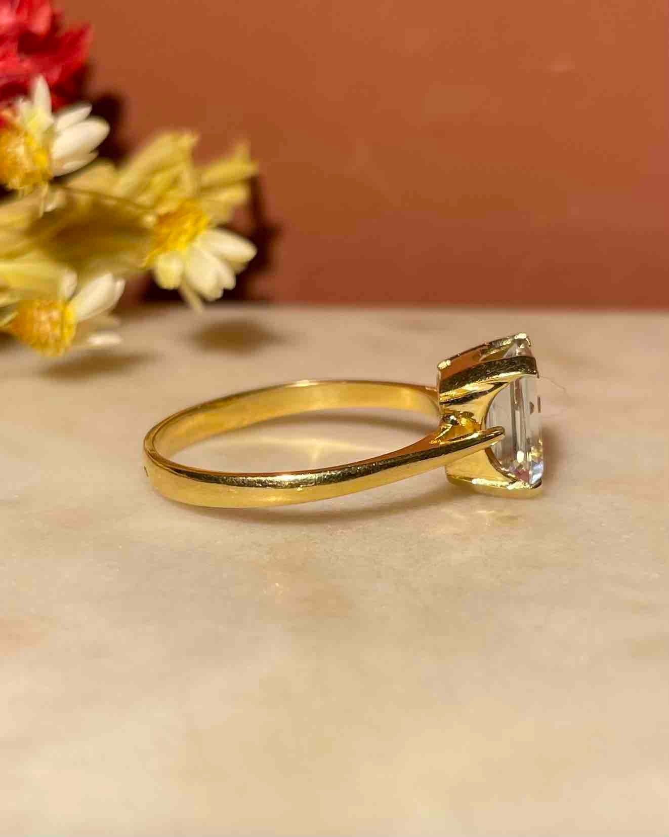 Bague Cocktail Aigue - Marine 1.50 Carat "Gloria" - Elliade Paris