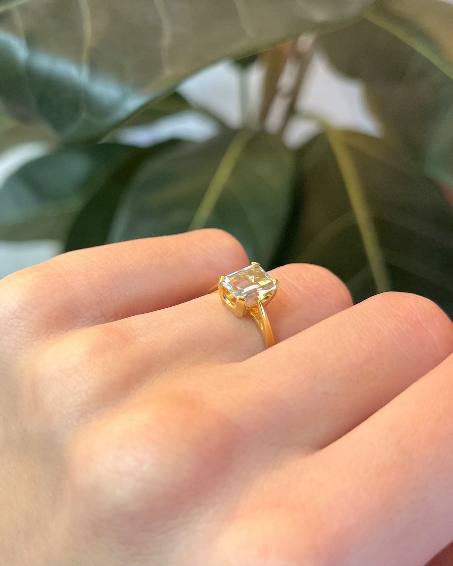 Bague Cocktail Aigue - Marine 1.50 Carat &quot;Gloria&quot; - Elliade Paris