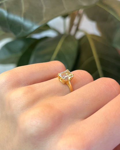 Bague Cocktail Aigue - Marine 1.50 Carat &quot;Gloria&quot; - Elliade Paris