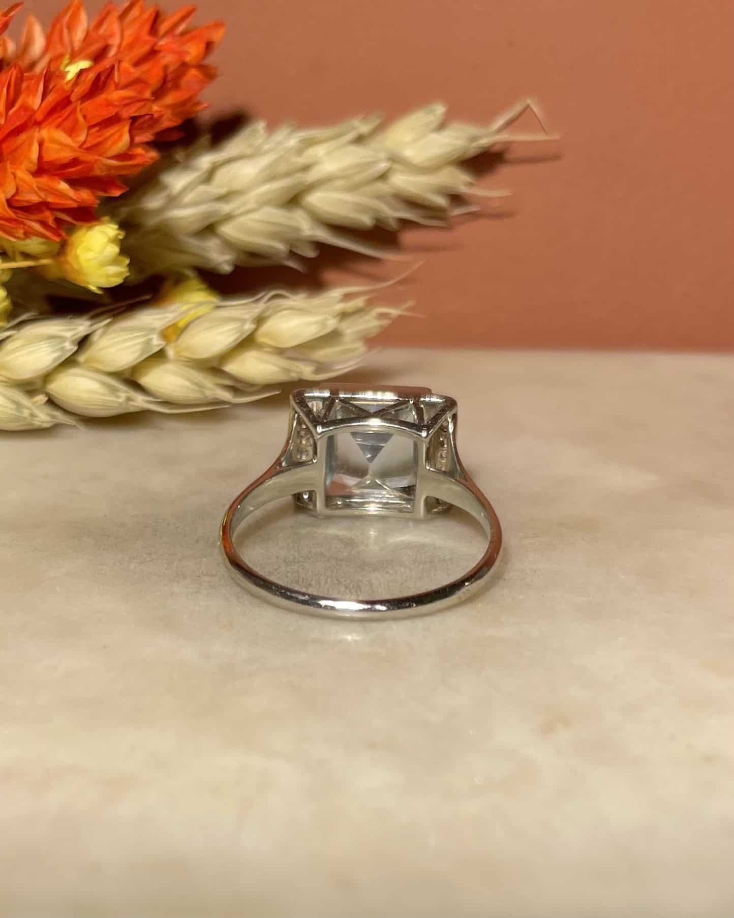 Bague Cocktail Aigue - Marine 2.10 carats "Aglaé" - Elliade Paris