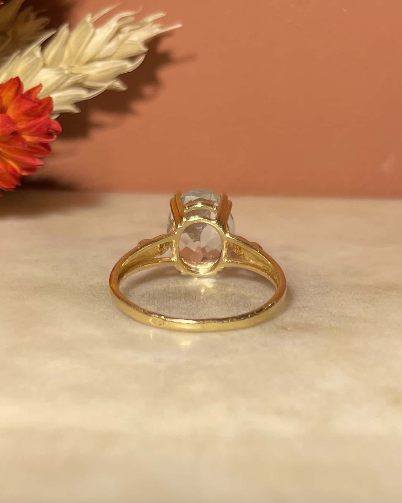Bague Cocktail Aigue - Marine 2.20 Carats &amp; Diamants &quot;Arabelle&quot; - Elliade Paris