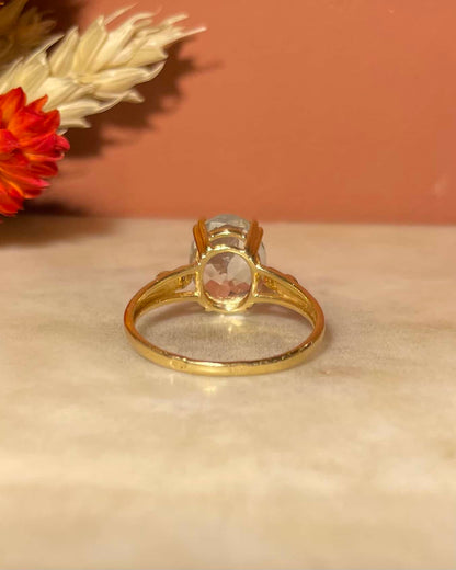 Bague Cocktail Aigue - Marine 2.20 Carats &amp; Diamants &quot;Arabelle&quot; - Elliade Paris