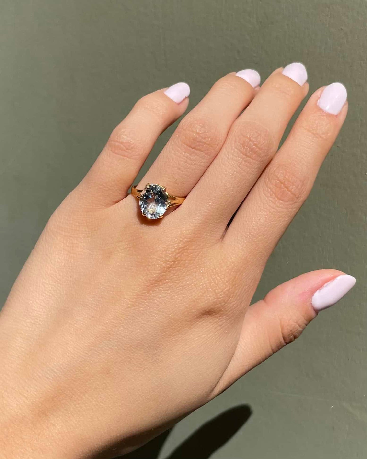 Bague Cocktail Aigue - Marine 2.20 Carats &quot;Julianne&quot; - Elliade Paris