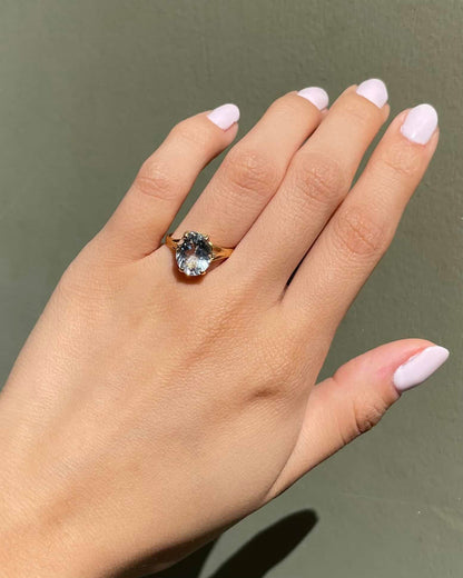 Bague Cocktail Aigue - Marine 2.20 Carats &quot;Julianne&quot; - Elliade Paris