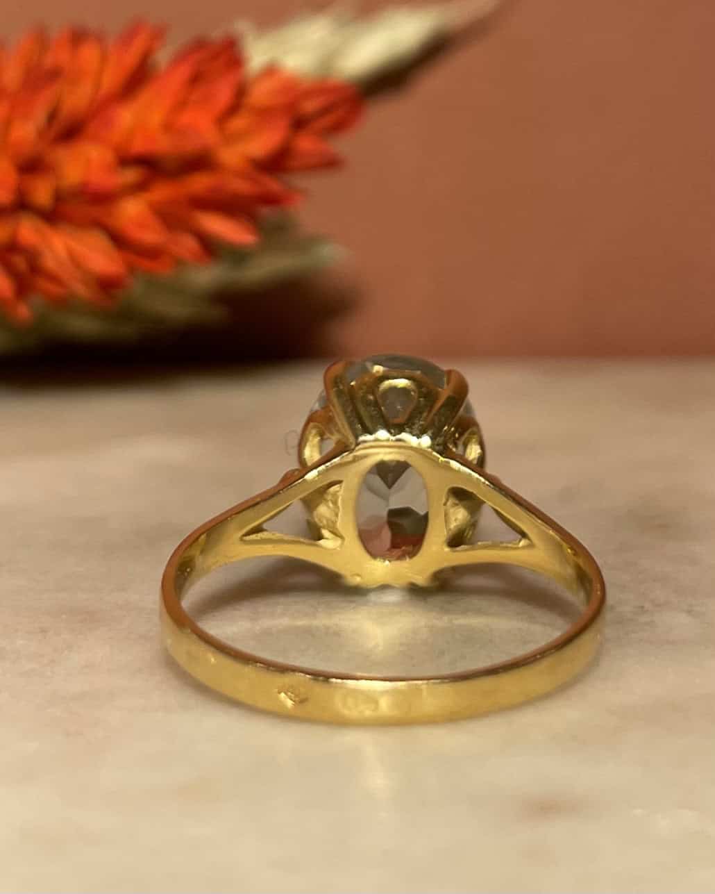 Bague Cocktail Aigue - Marine 2.20 Carats &quot;Julianne&quot; - Elliade Paris