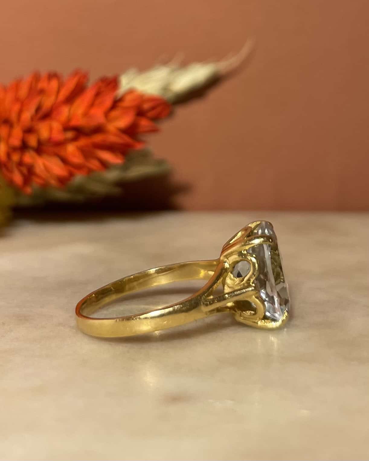 Bague Cocktail Aigue - Marine 2.20 Carats "Julianne" - Elliade Paris