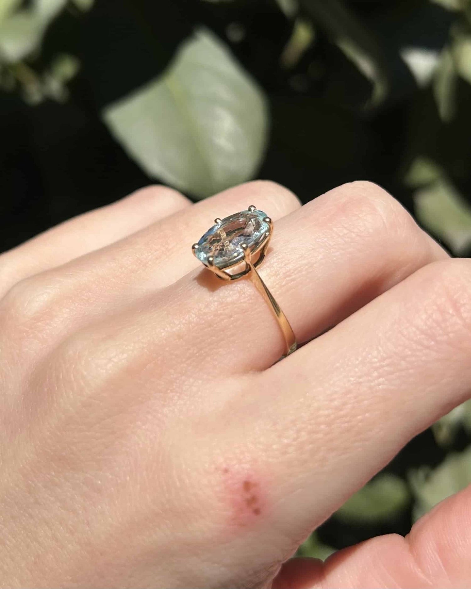 Bague Cocktail Aigue - Marine 2.40 Carats &quot;Mirine&quot; - Elliade Paris