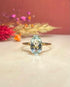 Bague Cocktail Aigue - Marine 2.40 Carats "Mirine" - Elliade Paris