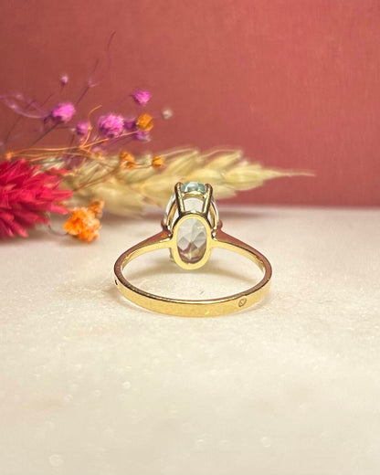 Bague Cocktail Aigue - Marine 2.40 Carats &quot;Mirine&quot; - Elliade Paris