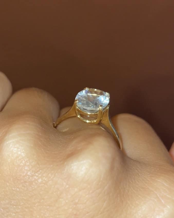 Bague Cocktail Aigue - Marine 2.50 carats &quot;Irina&quot; - Elliade Paris