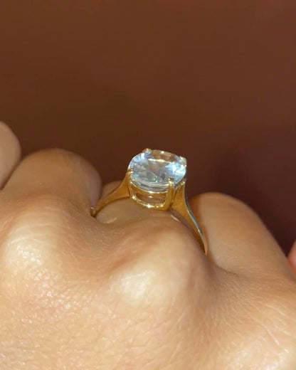 Bague Cocktail Aigue - Marine 2.50 carats &quot;Irina&quot; - Elliade Paris