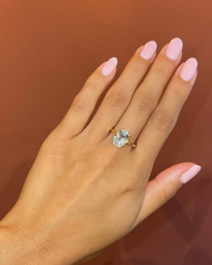 Bague Cocktail Aigue - Marine 2.50 carats &quot;Irina&quot; - Elliade Paris