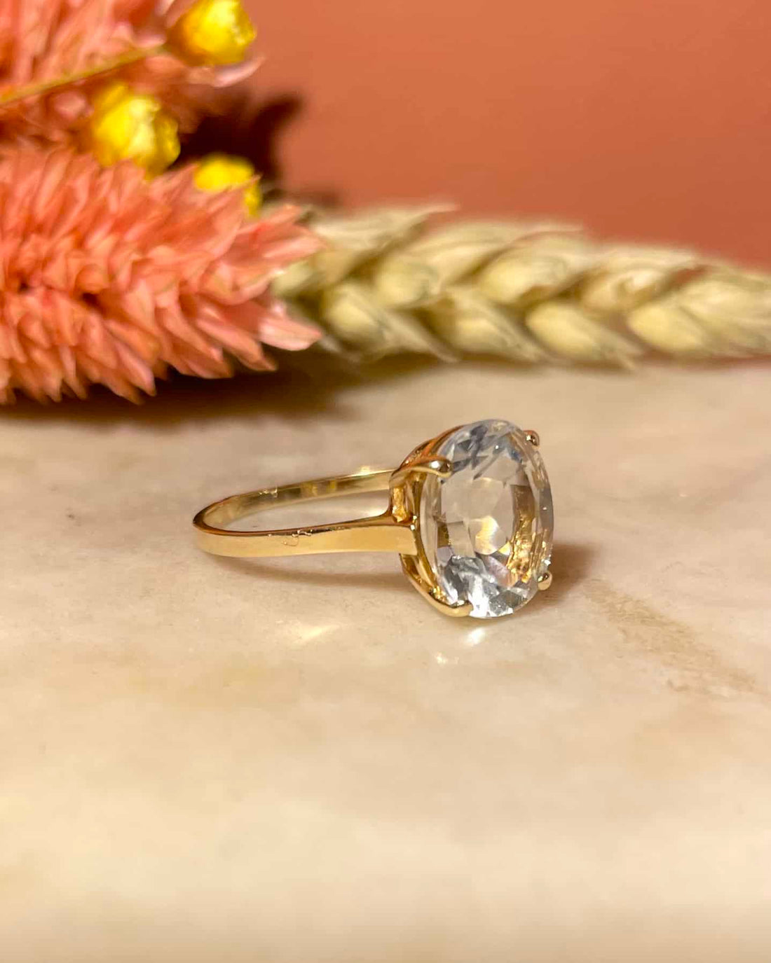 Bague Cocktail Aigue - Marine 2.50 carats &quot;Irina&quot; - Elliade Paris