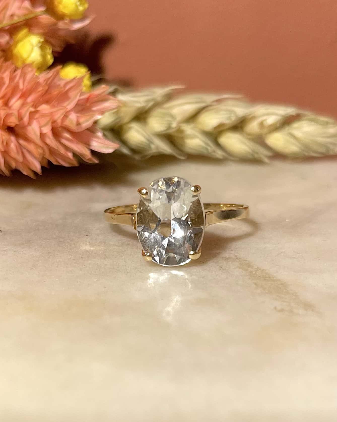 Bague Cocktail Aigue - Marine 2.50 carats "Irina" - Elliade Paris