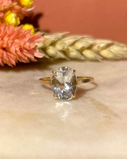 Bague Cocktail Aigue - Marine 2.50 carats &quot;Irina&quot; - Elliade Paris