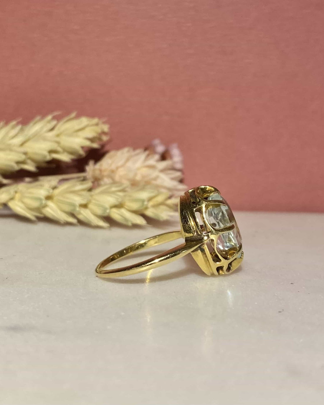 Bague Cocktail Aigue - Marine 2.50 carats &quot;Jada&quot; - Elliade Paris