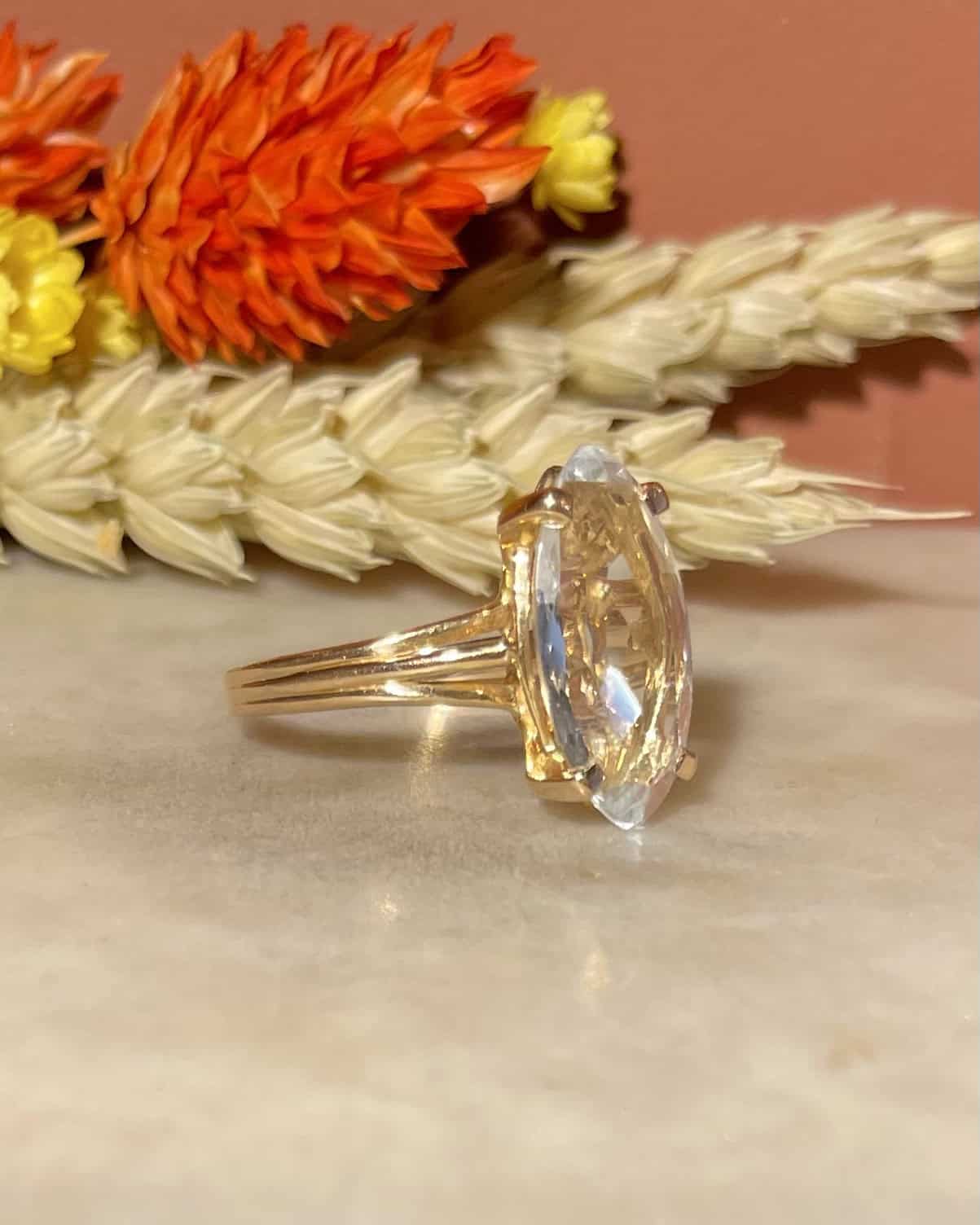 Bague Cocktail Aigue - Marine 2.90 carats "Riju" - Elliade Paris