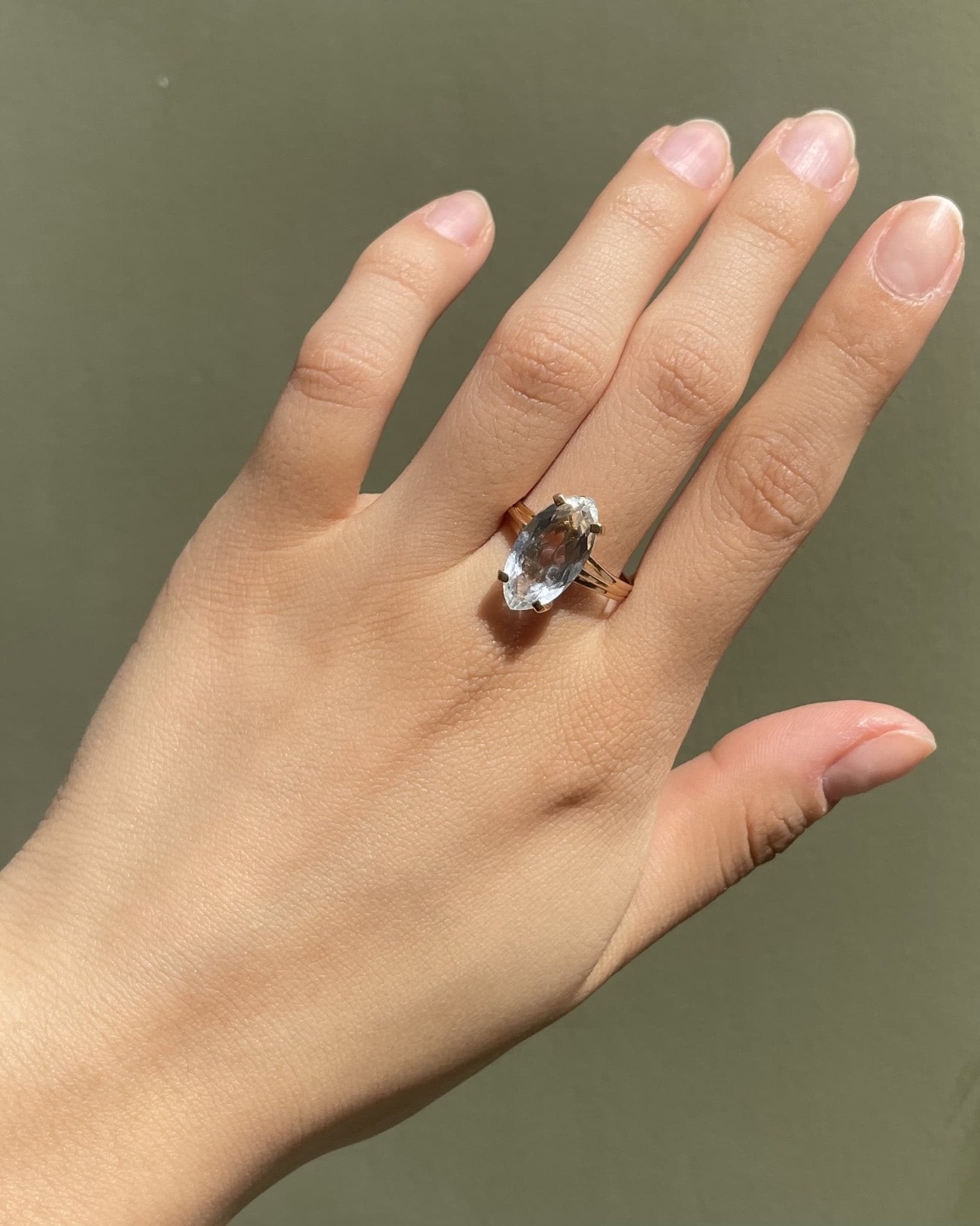 Bague Cocktail Aigue - Marine 2.90 carats &quot;Riju&quot; - Elliade Paris