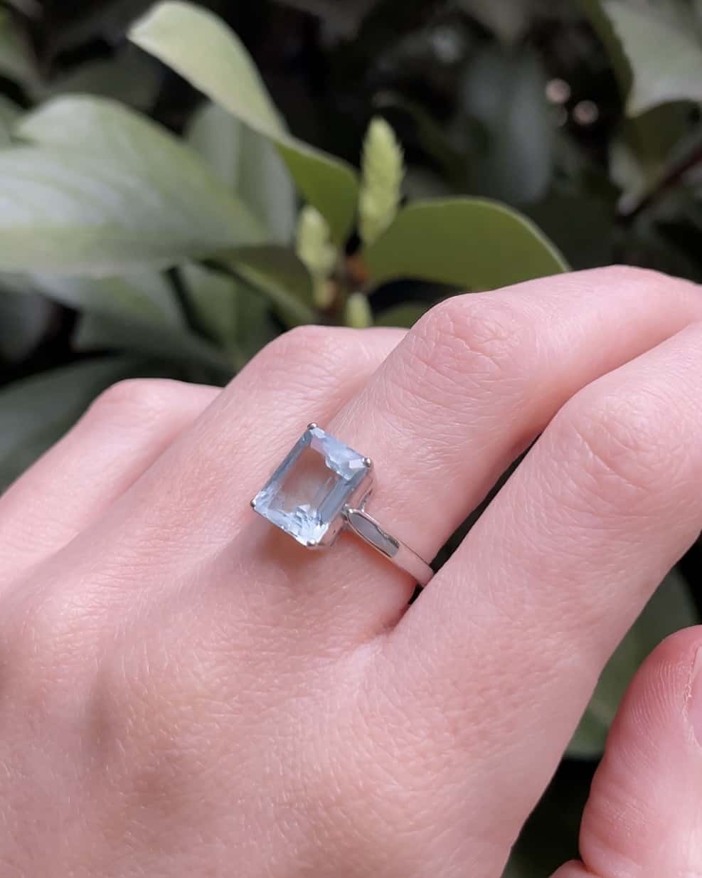 Bague Cocktail Aigue - Marine 3 carats &quot;Lysandre&quot; - Elliade Paris