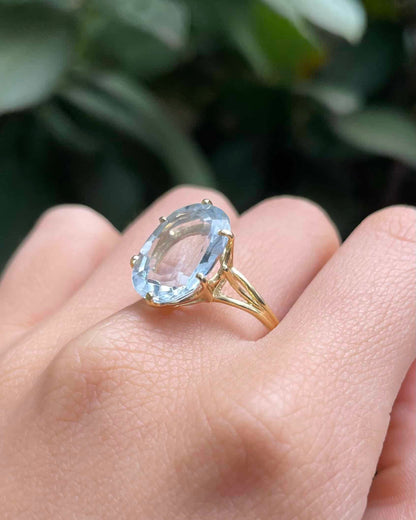 &quot;Lévon&quot; 3.50 Carat Aquamarine Cocktail Ring