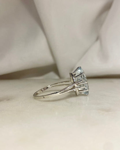 Bague Cocktail Aigue - Marine 3.40 carats &quot;Awa&quot; - Elliade Paris