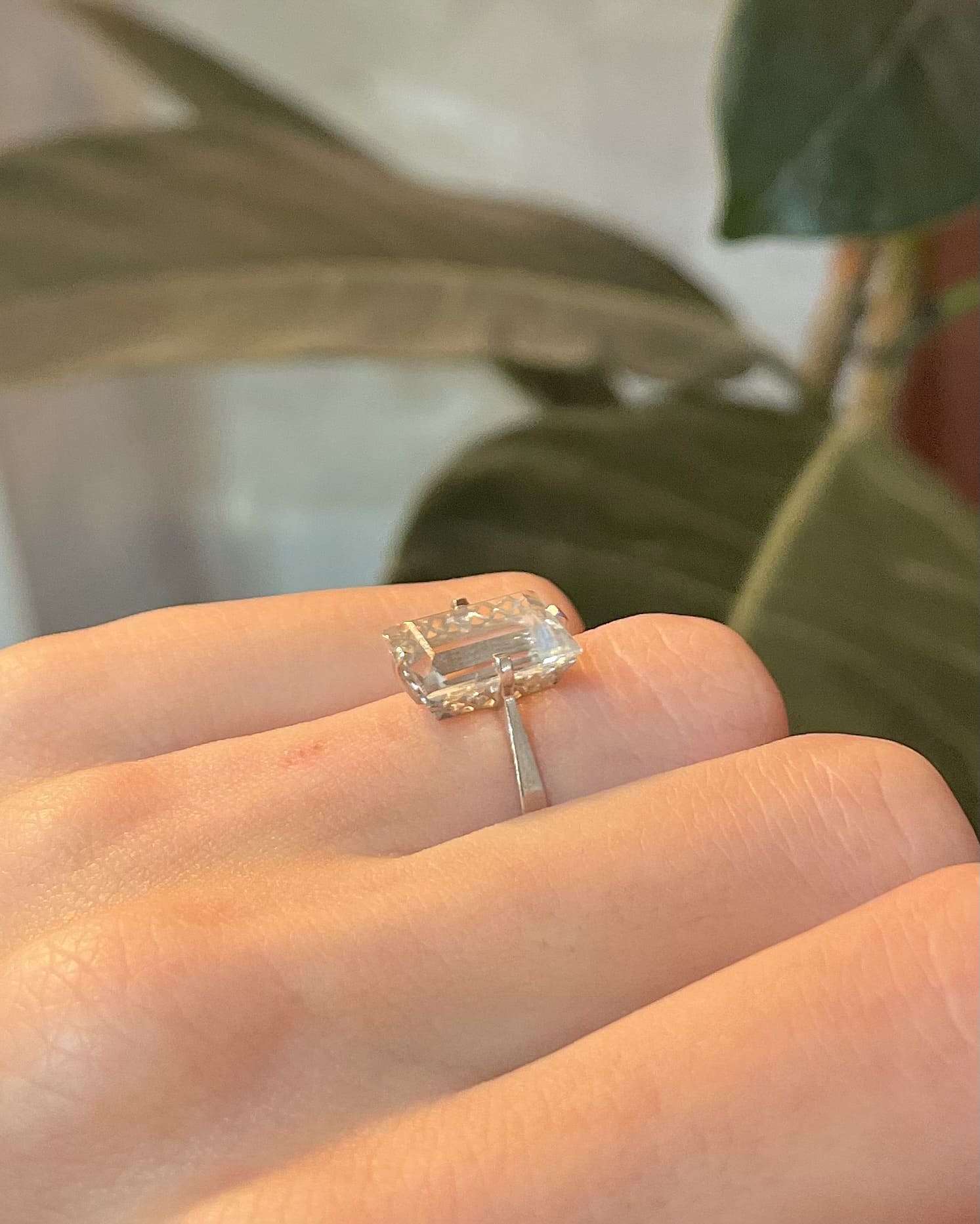 Bague Cocktail Aigue - Marine 3.50 carats "Christina" - Elliade Paris
