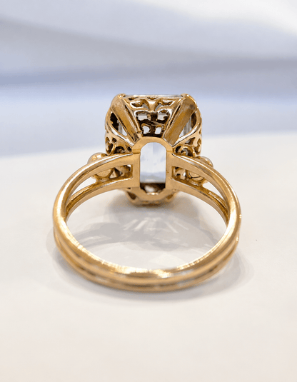 Bague Cocktail Aigue-Marine 3.55 carats 4,57g "Clara" - Elliade Paris