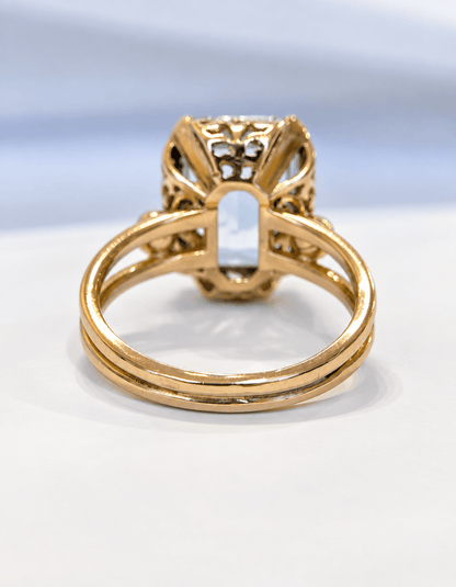 Bague Cocktail Aigue-Marine 3.55 carats 4,57g "Clara" - Elliade Paris