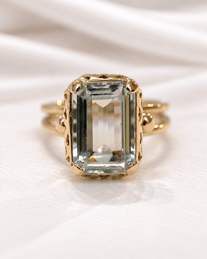 Bague Cocktail Aigue-Marine 3.55 carats 4,57g "Clara" - Elliade Paris