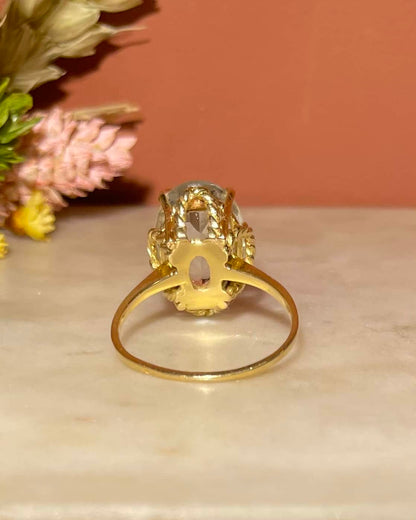 Bague Cocktail Aigue - Marine 3,60 carats &quot;Cielia&quot; - Elliade Paris