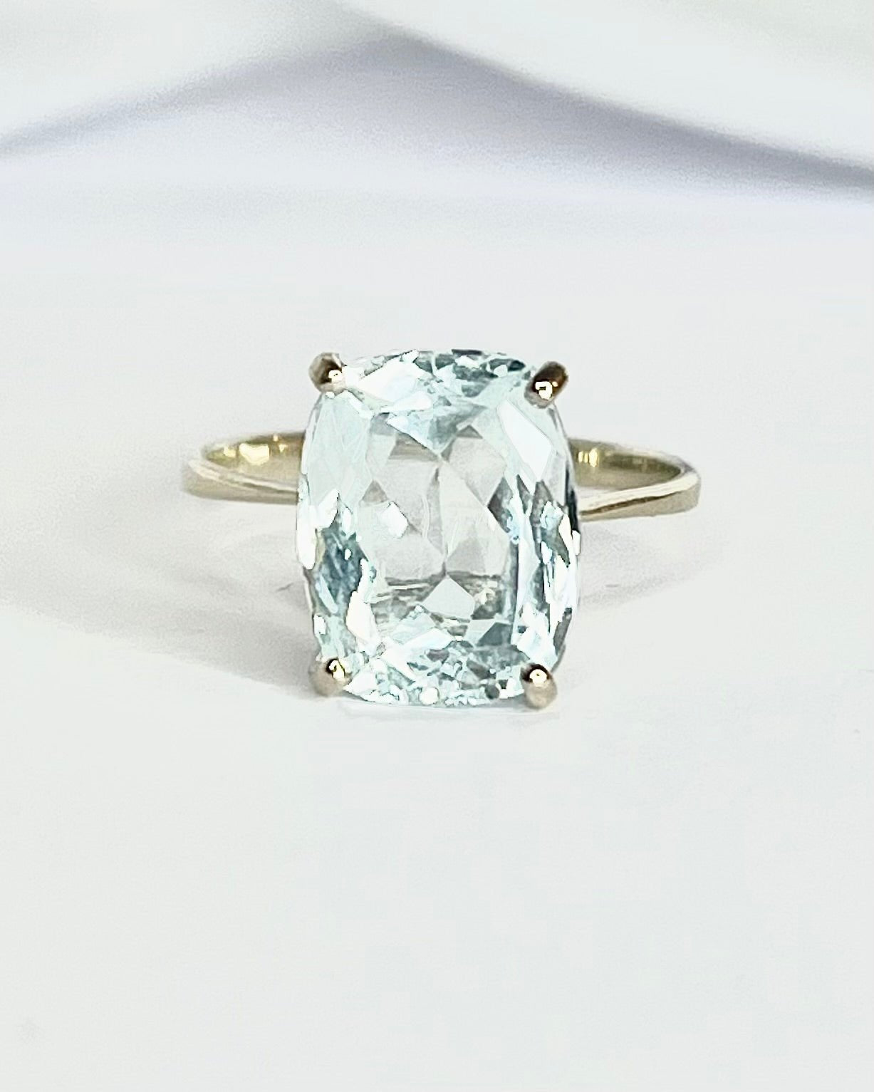 Bague Cocktail Aigue - Marine 3.65 carats "Stephanie" - Elliade Paris