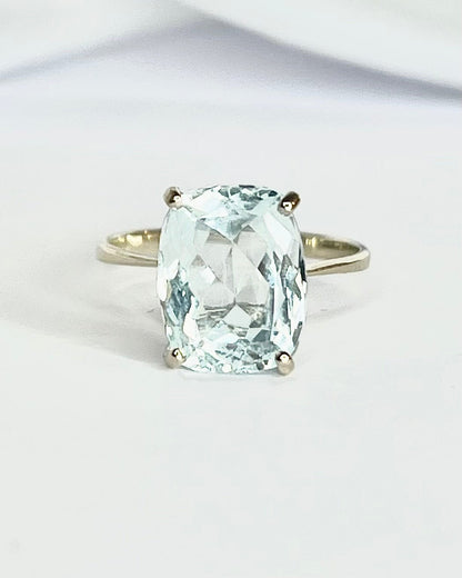 Bague Cocktail Aigue - Marine 3.65 carats "Stephanie" - Elliade Paris