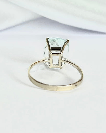 Bague Cocktail Aigue - Marine 3.65 carats "Stephanie" - Elliade Paris