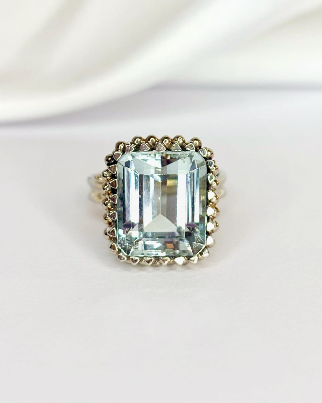 Bague Cocktail Aigue - Marine 4.50 carats "Bérylla" - Elliade Paris