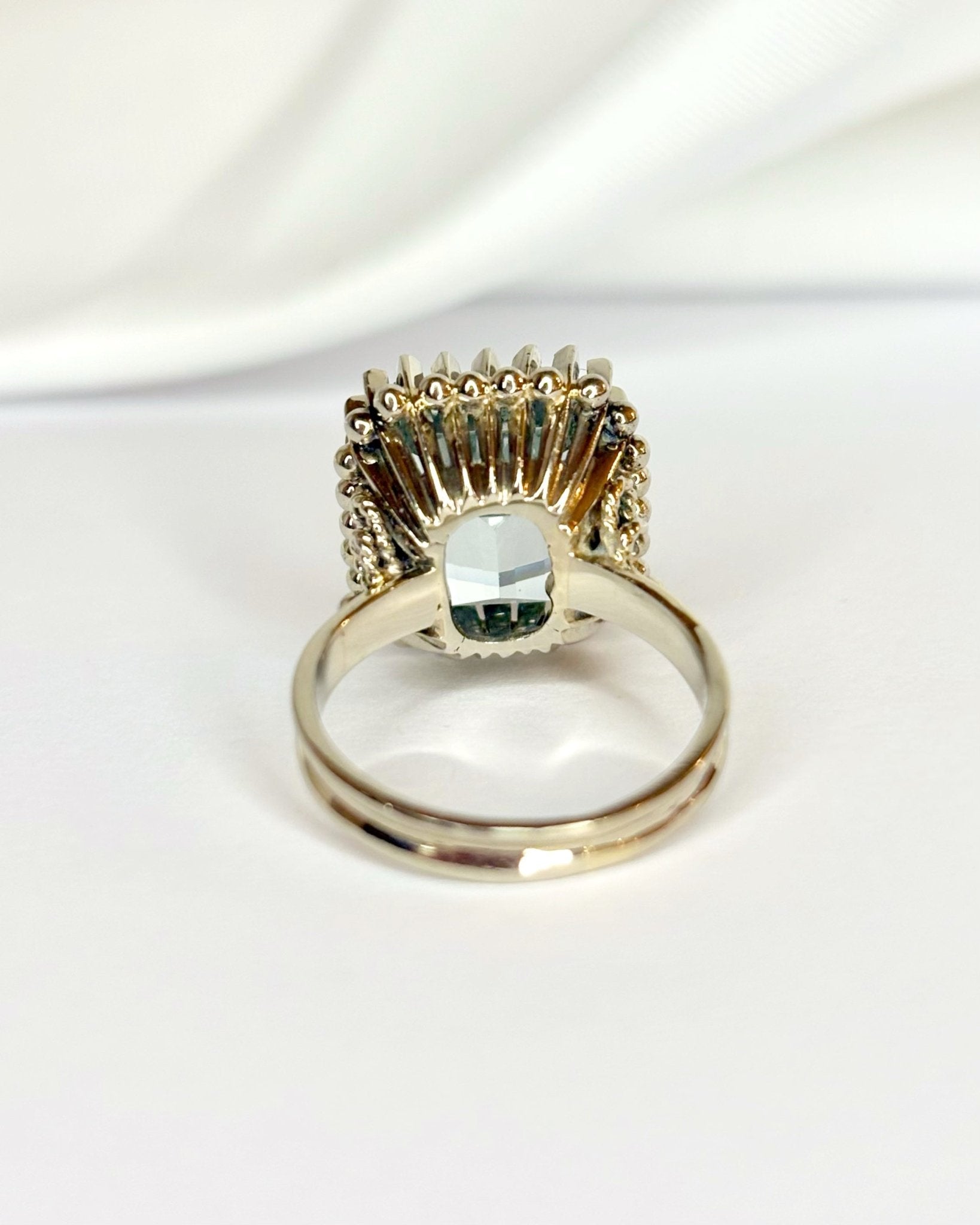 Bague Cocktail Aigue - Marine 4.50 carats "Bérylla" - Elliade Paris