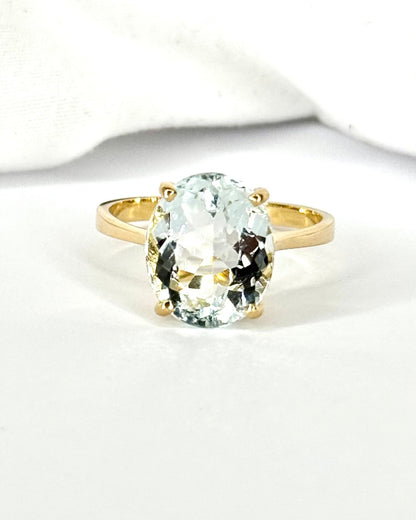 Bague Cocktail Aigue-Marine 4.70 carats "Chrystel" - Elliade Paris