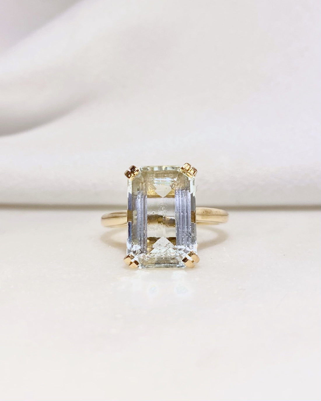 Bague Cocktail Aigue Marine 5.40 carats &quot;Rosalie&quot; - Elliade Paris