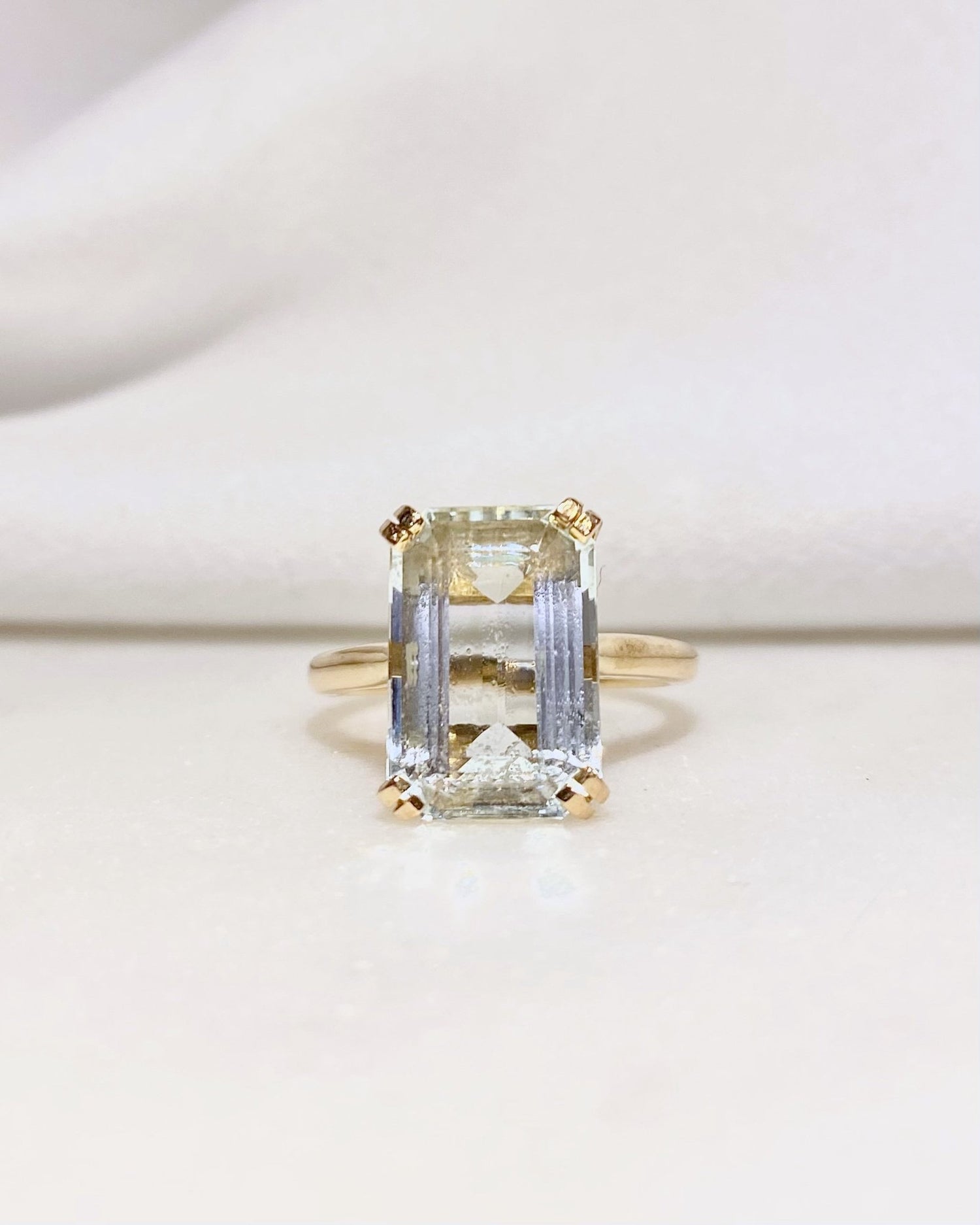 Bague Cocktail Aigue Marine 5.40 carats &quot;Rosalie&quot; - Elliade Paris