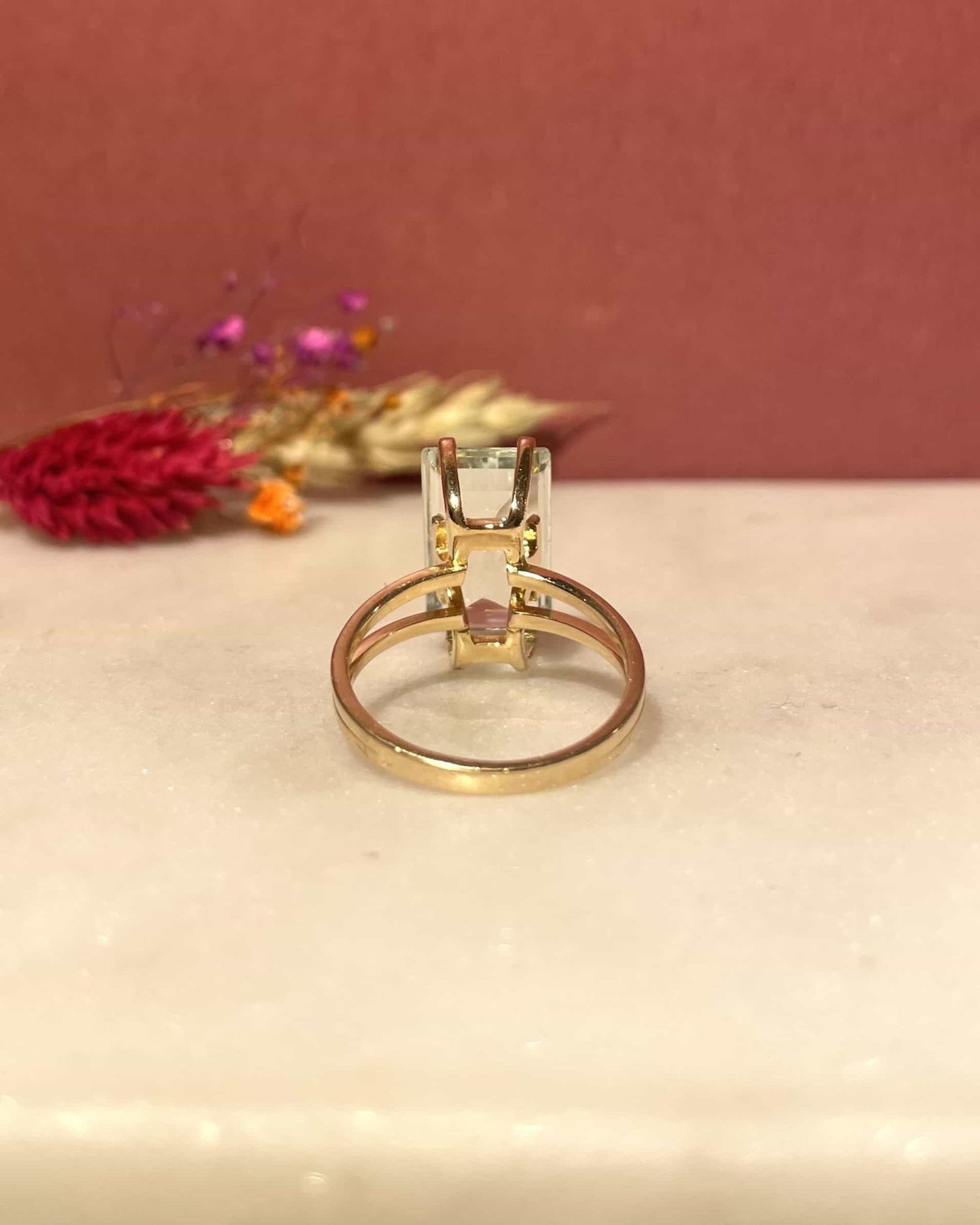 Bague Cocktail Aigue - Marine 5.70 Carats &quot;Shana&quot; - Elliade Paris