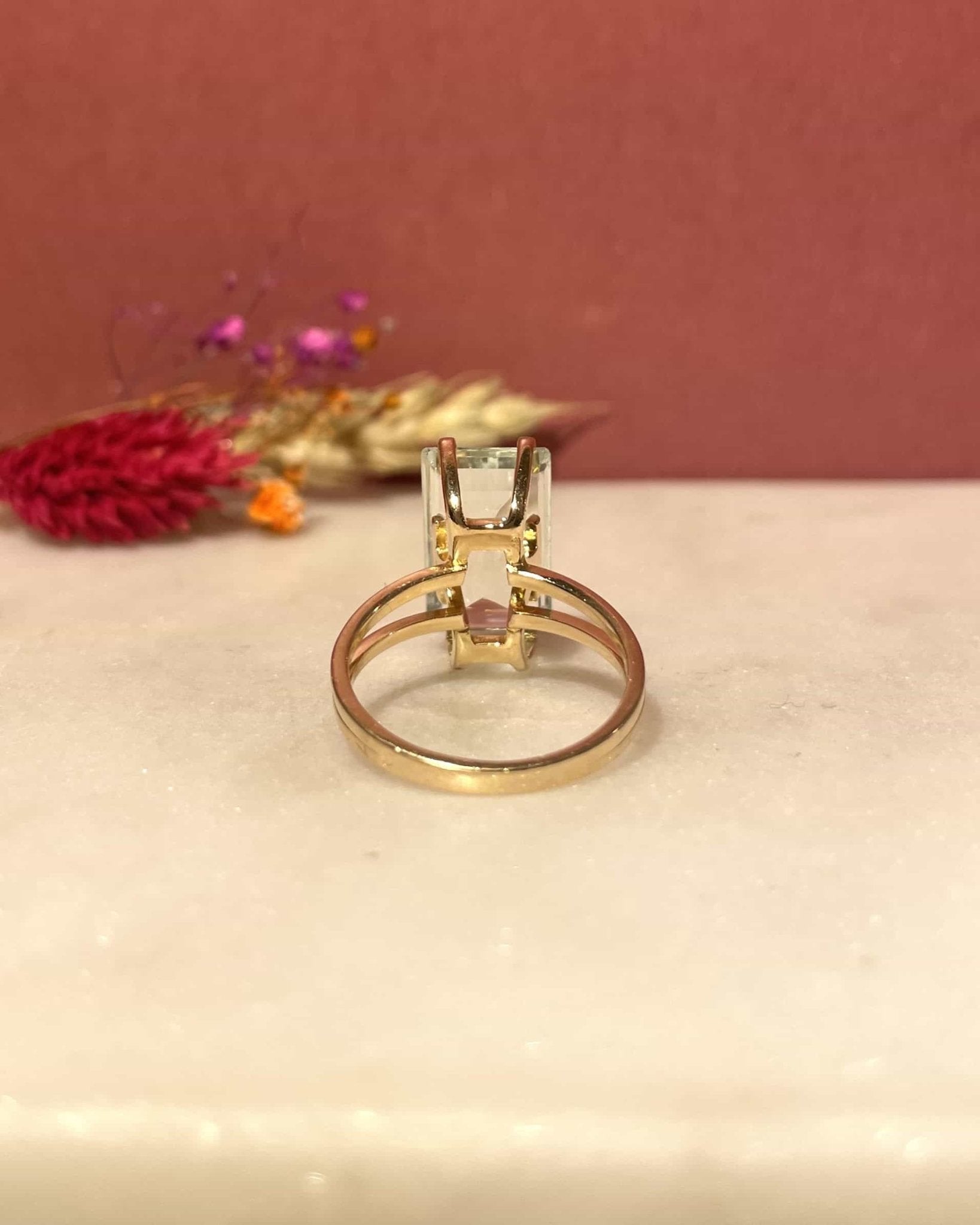 Bague Cocktail Aigue - Marine 5.70 Carats &quot;Shana&quot; - Elliade Paris
