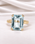 Bague Cocktail Aigue-Marine 6.25 carats 5.23g "Lydie" - Elliade Paris