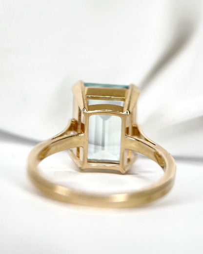 Bague Cocktail Aigue-Marine 6.25 carats 5.23g "Lydie" - Elliade Paris