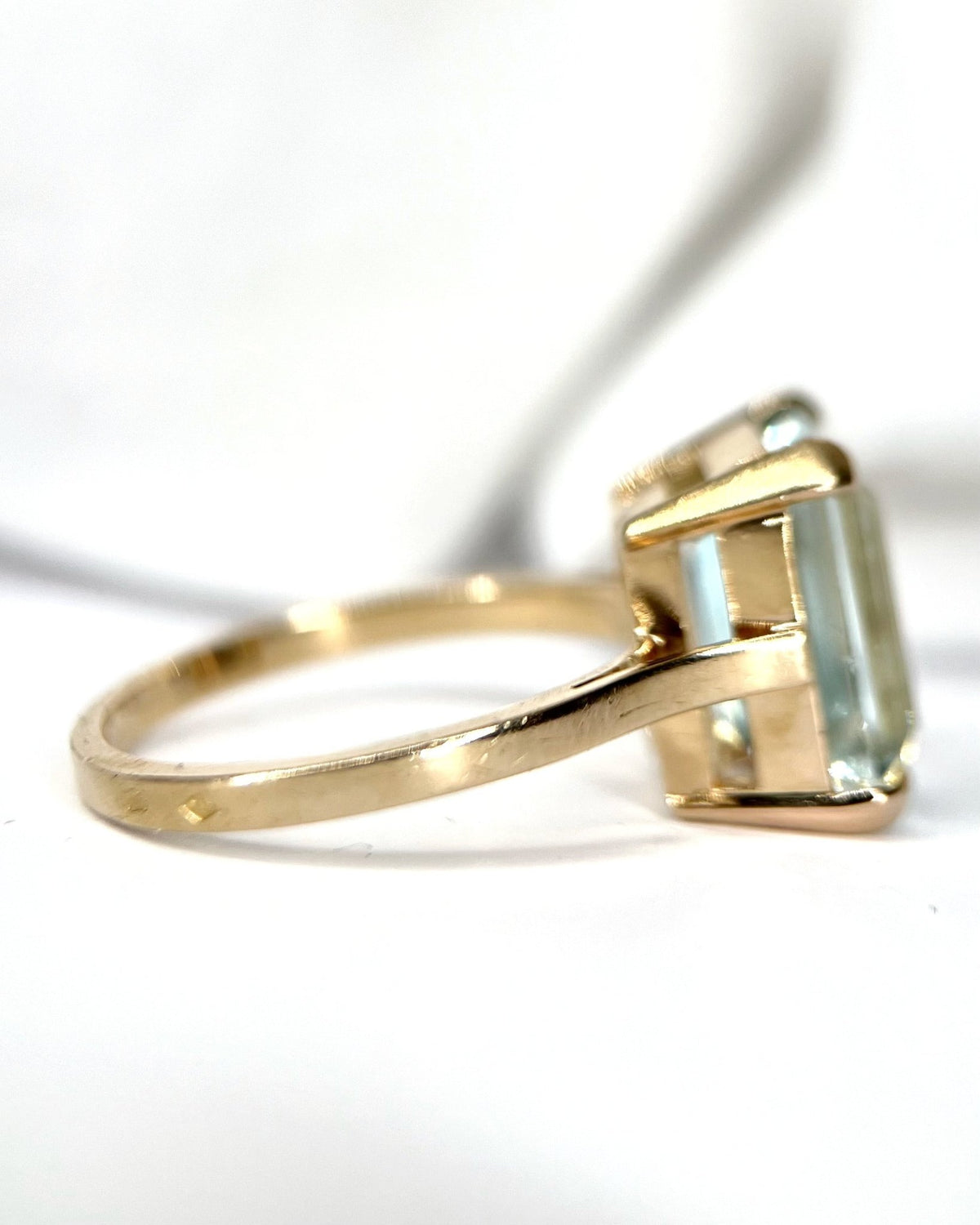 Bague Cocktail Aigue-Marine 6.25 carats 5.23g "Lydie" - Elliade Paris
