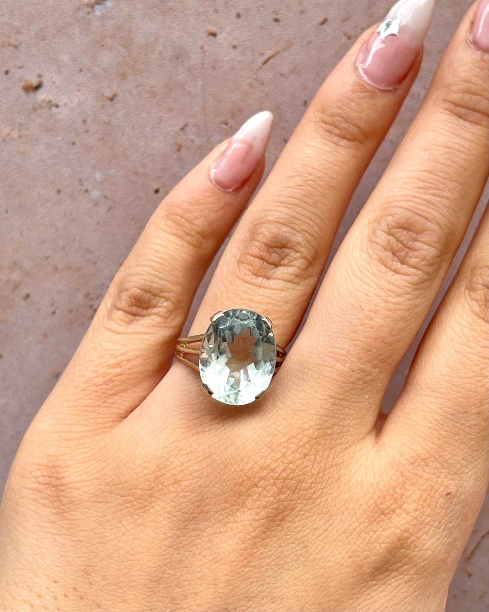 Bague Cocktail Aigue - Marine 8.90 carats "Clara" - Elliade Paris