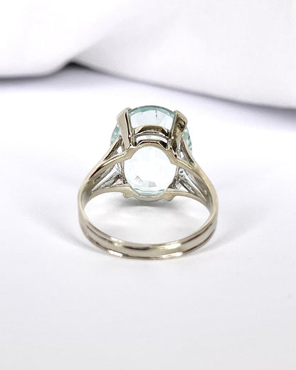 Bague Cocktail Aigue - Marine 8.90 carats "Clara" - Elliade Paris