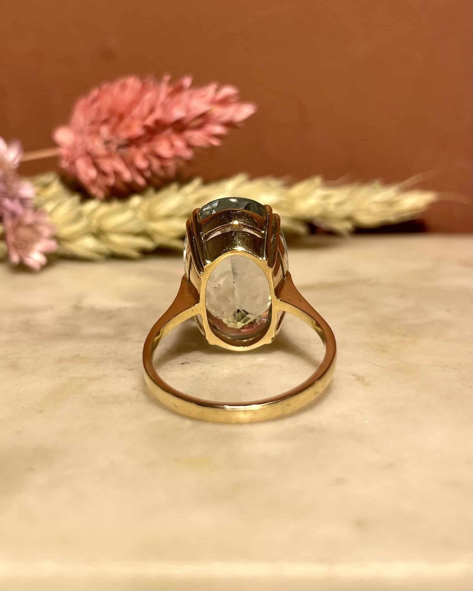Bague Cocktail Aigue - Marine 9.80 carats &quot;Méliana&quot; - Elliade Paris