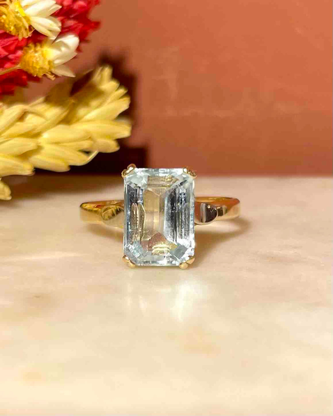 Bague Cocktail Aigue-Marine &quot;Malvina&quot;