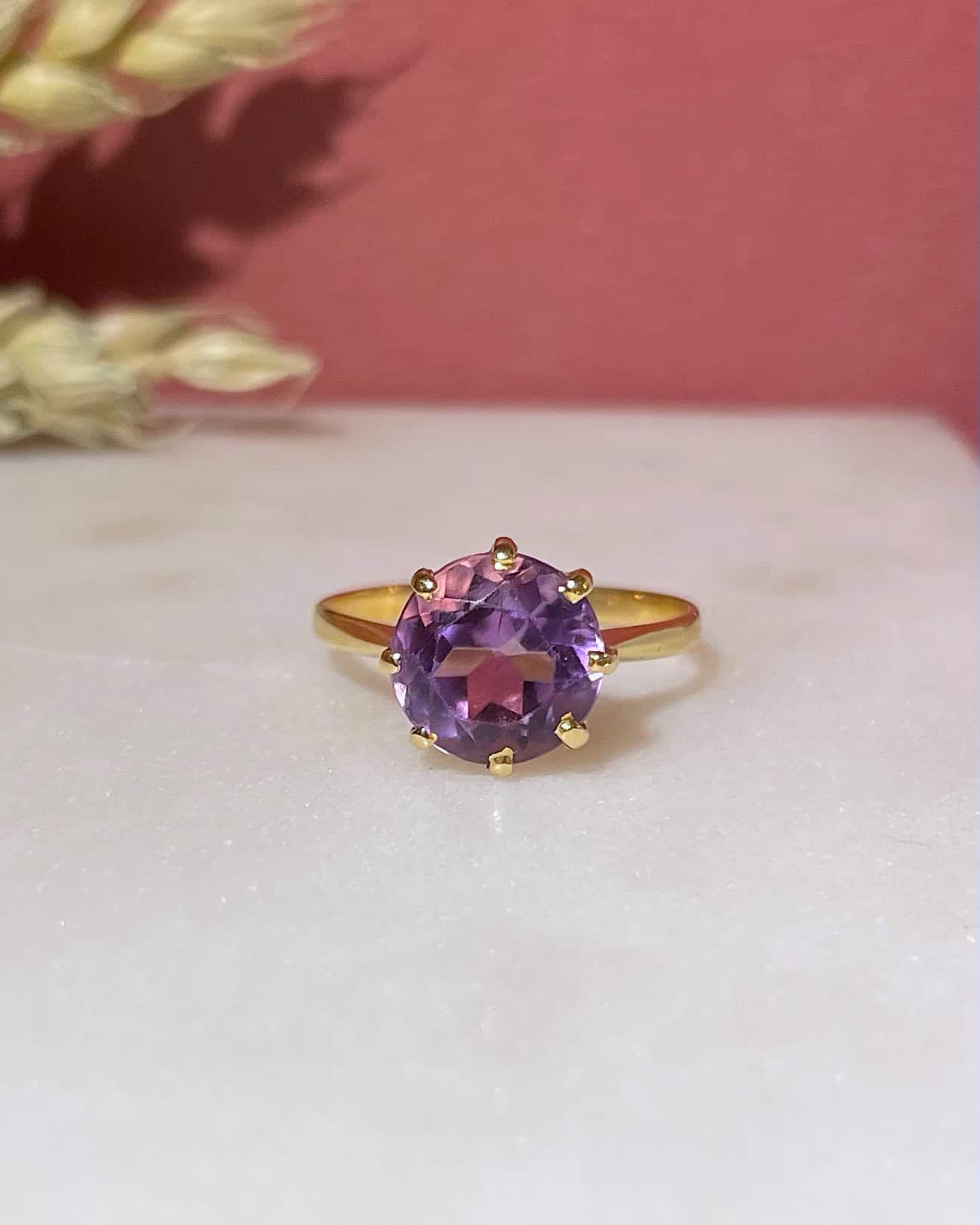 Bague Cocktail Améthyste 2 carats "Carly" - Elliade Paris